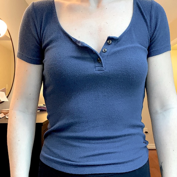 Ribbed henley t-shirt - Picture 2 of 2